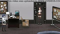 Cute Lady's Erotic Fantasy in Hentai Game
