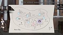 Cute Lady's Erotic Fantasy in Hentai Game