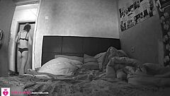 Hidden cam catches petite 18+ teen in private action