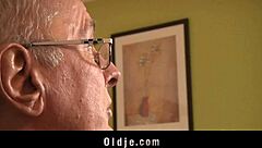 Old man fucks cute teen with small tits