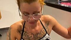 Hot Latina cleaning lady sucks and face fucks hard
