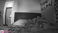 Hidden cam catches petite 18+ teen in private action