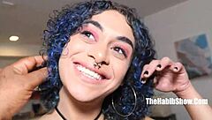 Curly Rican Latina Twerks Phat Ass on Jay Bangher BBC