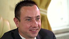 Fat Mature Woman Receives Cunilingus from Young European