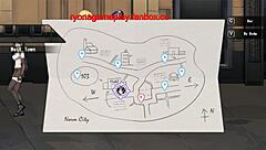 Cute Lady's Erotic Fantasy in Hentai Game