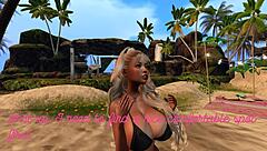 Black man from the spirit world seduces Asian step-sister on the beach