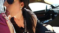 Cheap street slut gets nasty for quick cash