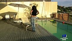 Yesenia Rock Strips on Balcony for Neighbors