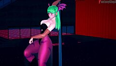 Morrigan Table Dance Full Halloween Special On Sheer Fantasyking3