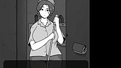 Cheating MILF Janitor Teaches Shy Boy Public Sex