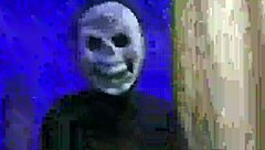 Skull man fucking deliciously in gay scene