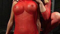 Stunning Lezdom Toys Bound Sub's Pussy