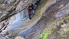 Cute anime girl gets cum in mouth from strangers