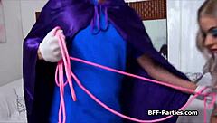 Slutty Super Heroes in Lingerie Engage in Hardcore Foursome Fucking, Sharing Cocks in Reality Cosplay