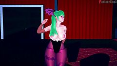Morrigan Table Dance Full Halloween Special On Sheer Fantasyking3