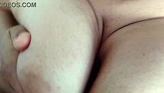 BBW Latina shows pussy in lingerie during missionary POV