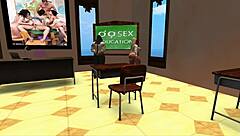 intense lesson with hardcore tits orgasm instruction