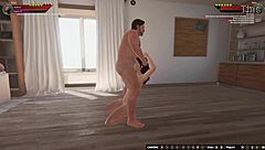 Ethan and Kiara compete in a naked fighter game in 3D