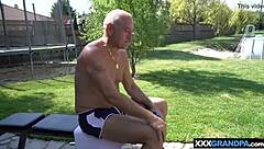 Blonde Teen Fucks Grandpa