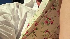 Beautiful Blonde Milf Sugarnadya Flashes Her Small Tits And Pussy In Public