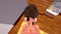 Aunt Cass Gives Intense Blowjob To Cassidy!