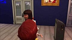 Peeping on cheating wife in blue velvet 😏