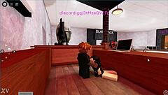 In this cheating hentai, the Roblox girl takes the big black cock eagerly