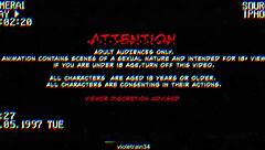 tv woman blows cameraman in animation