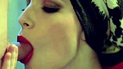 Beautiful Asian woman gives a very hot and sensual oral sex performance