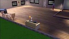 Peeping on cheating wife in blue velvet 😏