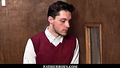 Twink Catholic Boy Ryland Kingsley Boldly Fucked by Priest Dacotah Red