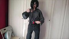 Lavinia Strips In Lingerie Despite Dressed As A Man