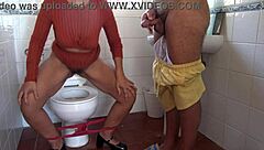 French Amateur Stepmom's Hairy Pussy Caught