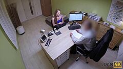 Loan4K Casting: Banker Fucks Chubby Teen For Loan!