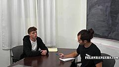 caught stealing? seduce the horny guard for rough assfucking in garage