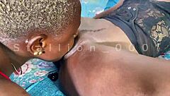 Petite lovers engage in passionate threesome