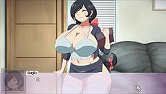 Rumi from MHA sucks monster cock in this hentai game.