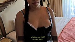 Petite Mexican Maid Trades Ass For Cash