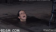 Hotty Signs Up for Bound Pussy Fucking