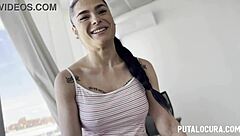 Horny woman with big tits gets fucked passionately and swallows every drop