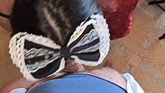 Petite Mexican Maid Trades Ass For Cash