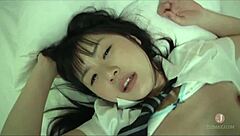 kinky indonesian girl fucked hard missionary style with facial cumshot