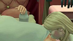 she keeps sucking gooey & intense face fuck