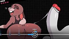 Boss gameplay in the animated porn video Beat banger