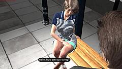 matt and the bus stop girl in rough shaved pussy roleplay.