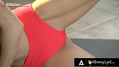 Stacked Mature Milf Devours Petite Blonde's Pussy at Spa