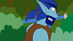 Elf bara takes big cock