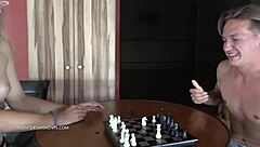 instead of chess, femdom kira thorn demands facesitting. she craves feet licking over any game!