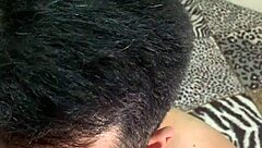 Huge black cock fucks hairy gay ass bareback to creampie