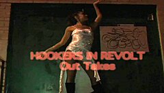 big titted ebony actress walks around naked on movie set, ends with jizz anal fucking